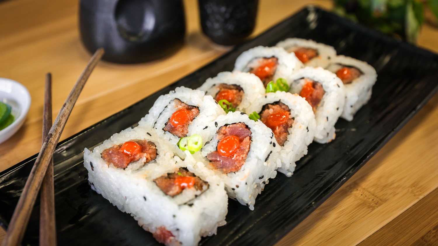 Order Spicy Tuna (raw) food online from Pho Cafe Hong Kong Diner store, Reno on bringmethat.com