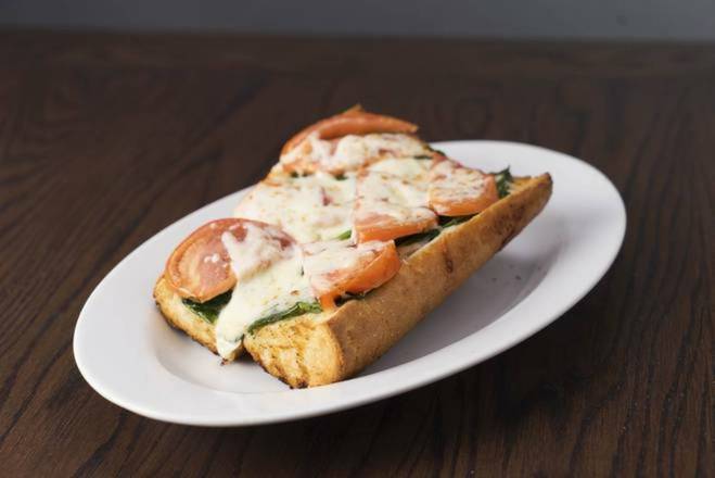 Order Spinach and Tomato Garlic Bread food online from Rosati's Pizza store, Buffalo Grove on bringmethat.com