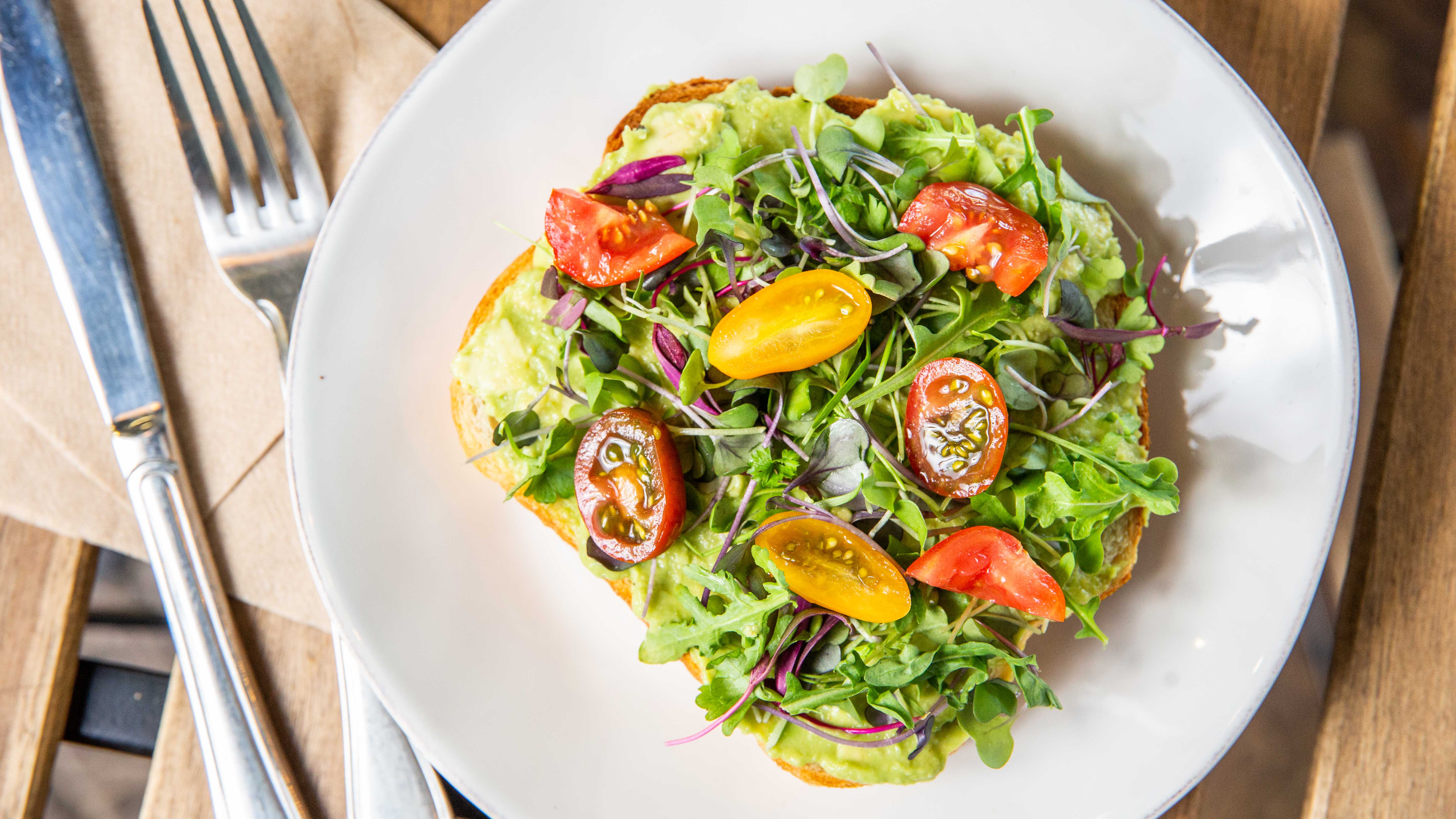 Order Avocado Toast  food online from Intentional Coffee store, Fullerton on bringmethat.com