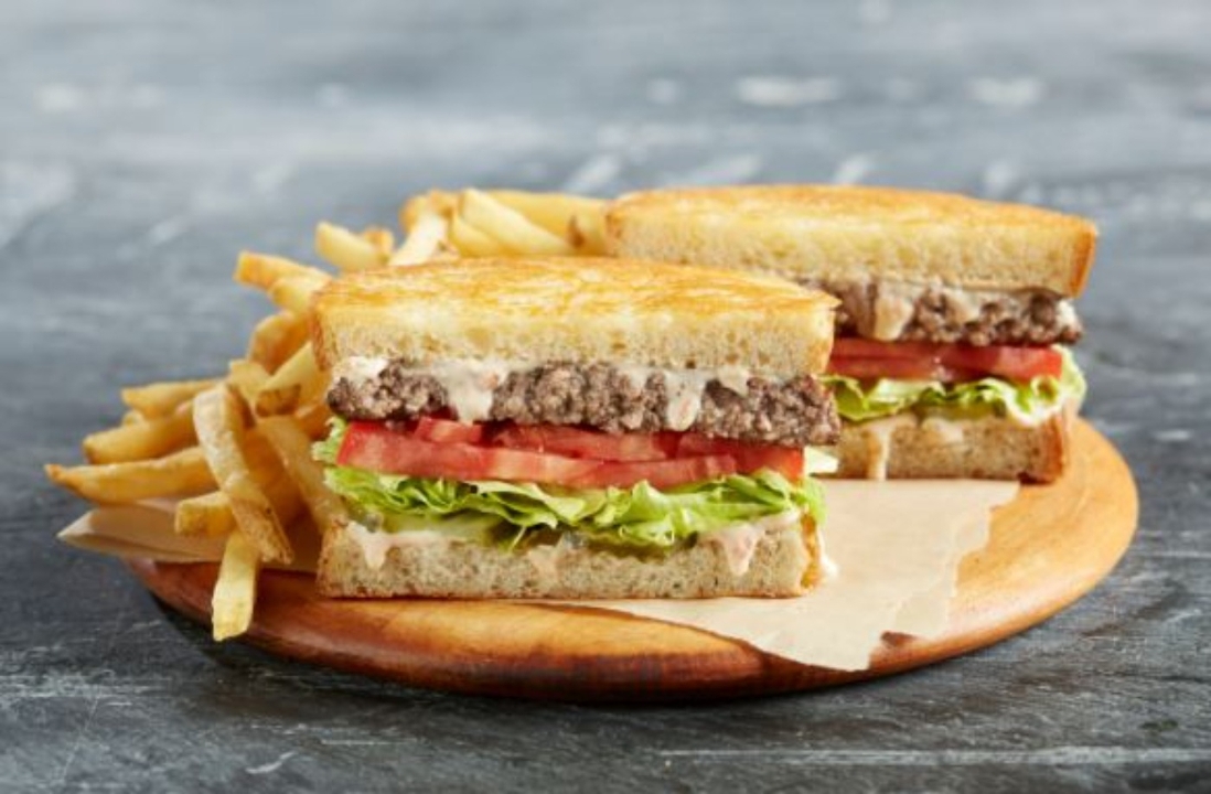 Order Traditional Frisco Burger food online from Marie Callenders Restaurant & Bakery store, Orange on bringmethat.com