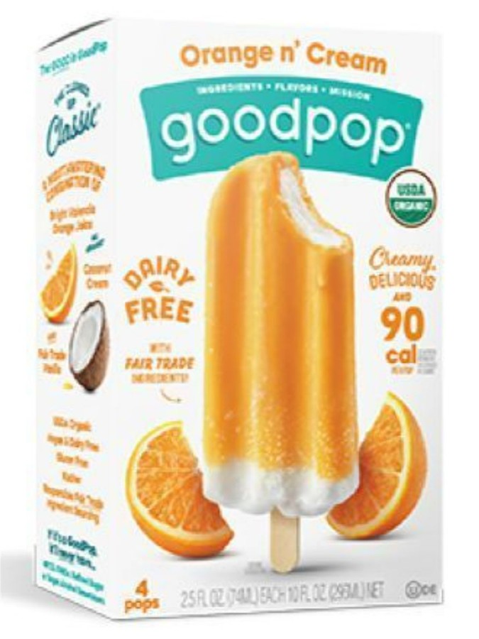 Order GoodPop Orange N' Cream Popsicle (2.5 oz x 4-pack) food online from Stock-Up Mart store, Houston on bringmethat.com