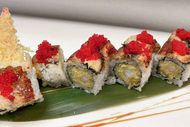 Order King Dragon Roll food online from Blue Ginger Asian Bistro store, Parma on bringmethat.com