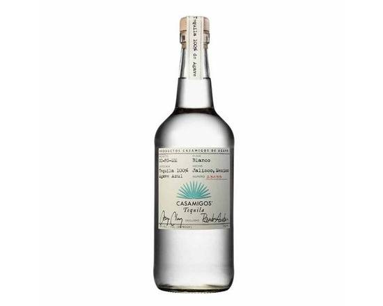 Order Casamigos Blanco, 750mL tequila (40.0% ABV) food online from House Of Wine store, New Rochelle on bringmethat.com
