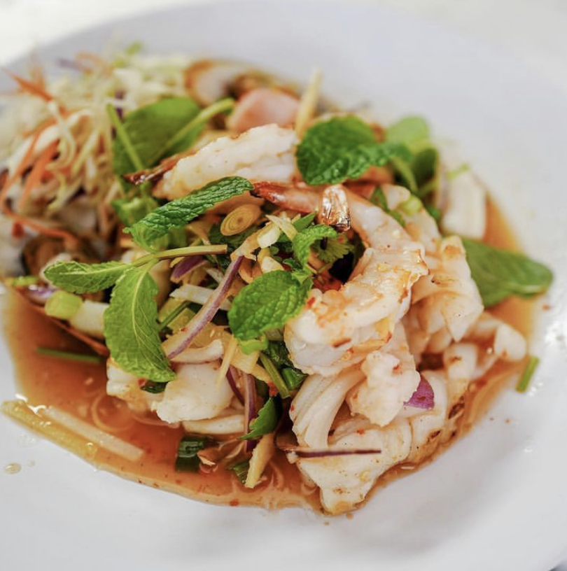 Order Seafood Salad food online from Sri Siam Cafe store, North Hollywood on bringmethat.com