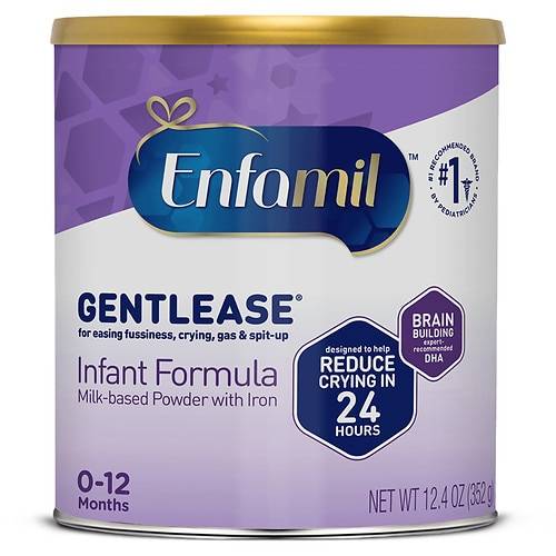 Order Enfamil Gentlease Infant Formula All in One with Iron Makes 90 Ounces - 12.4 oz food online from Walgreens store, CLEARWATER BEACH on bringmethat.com