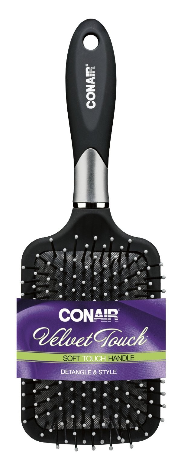 Order Conair Velvet Touch Hair Brush, Medium to Long Hair - 1 ct food online from Bartell store, Edmonds on bringmethat.com