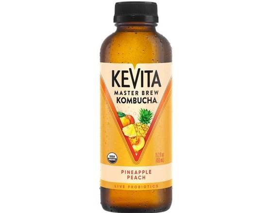 Order KeVita Sparkling Probiotic Pineapple Peach food online from Chop Stop store, Las Vegas on bringmethat.com