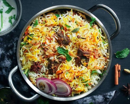 Order Lamb Biryani  food online from The Indian Spice Palace store, Inglewood on bringmethat.com