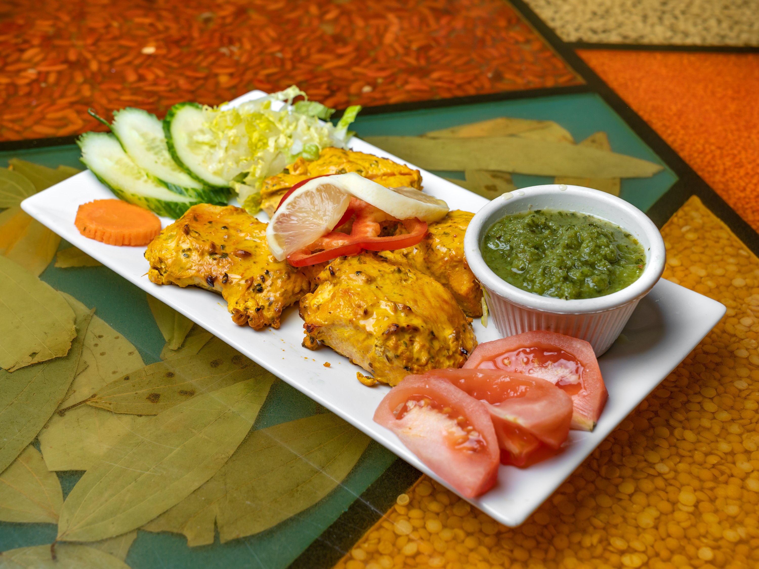 Order Tandoori Salmon food online from Singhs Cafe store, Wellesley Hills on bringmethat.com