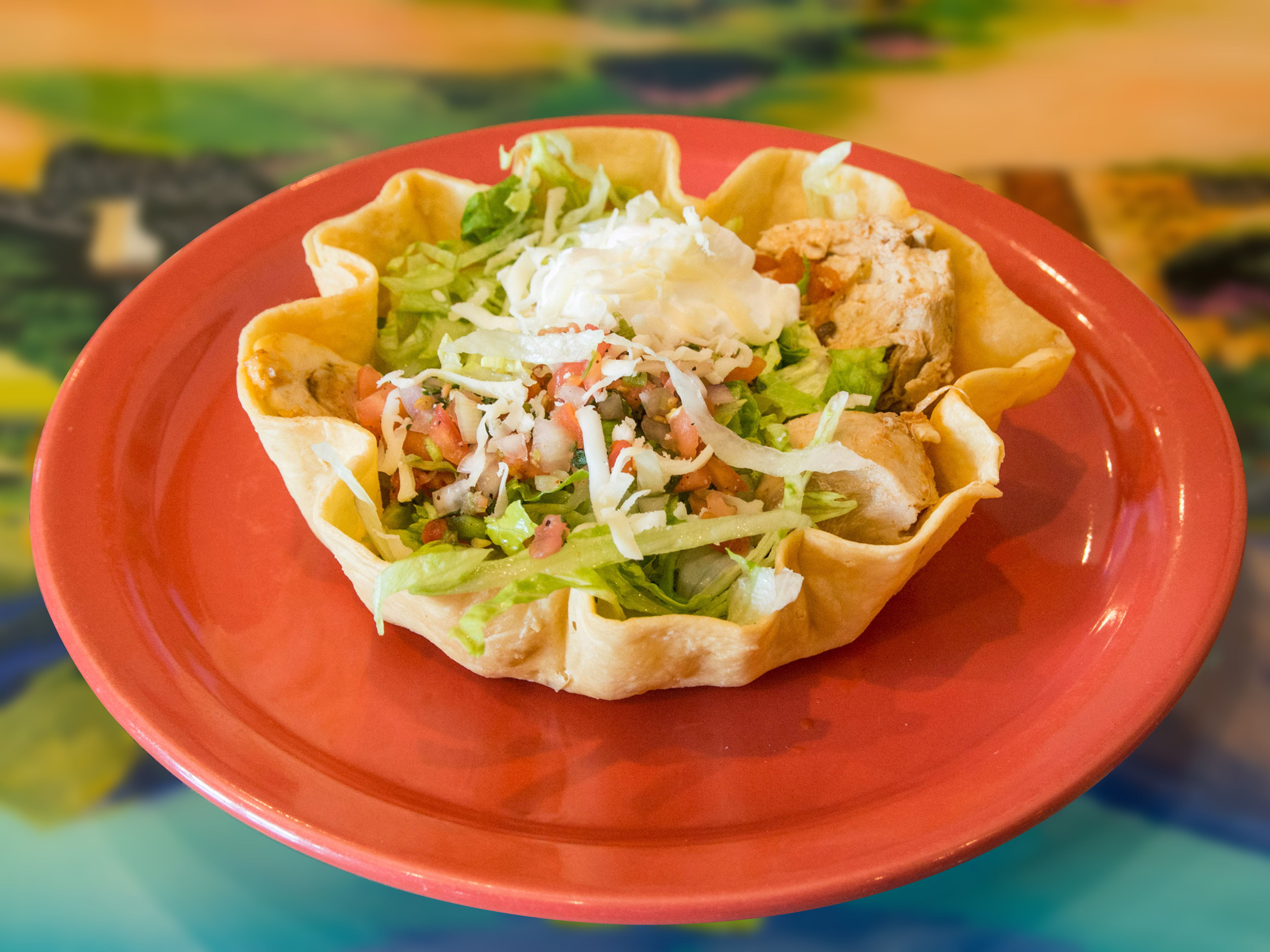 Order 122. Fajita Taco Salad food online from La Tolteca store, Owings Mills on bringmethat.com
