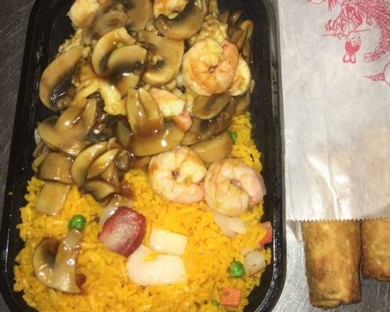Order C23.Mushroom Chicken and Shrimp food online from Panda Garden Buffet Inc store, Cookeville on bringmethat.com