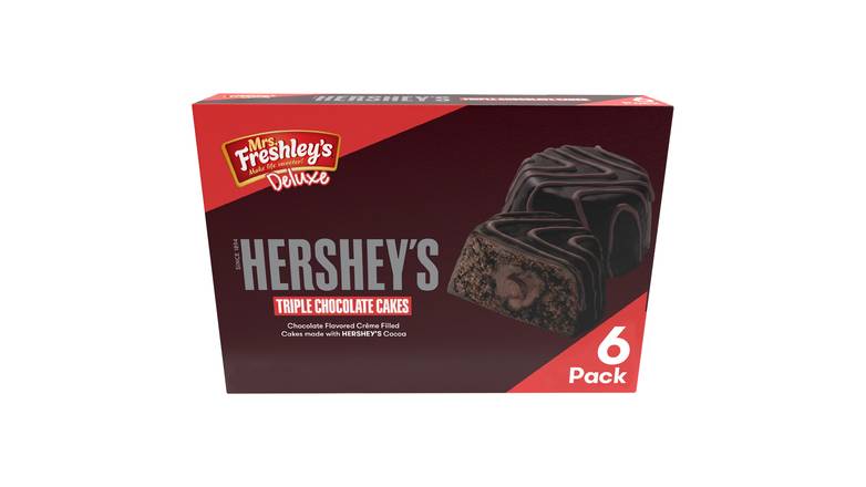 Order Mrs. Freshley'S Kosher Triple Chocolate Cakes, Pack Of 6 food online from Red Roof Market store, Lafollette on bringmethat.com