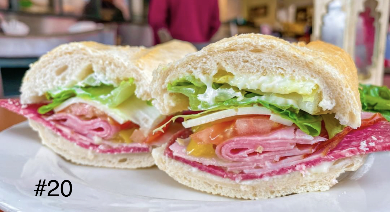 Order #20. Genoa Salami and Ham Sandwich food online from Boulangerie Cafe store, Syracuse on bringmethat.com