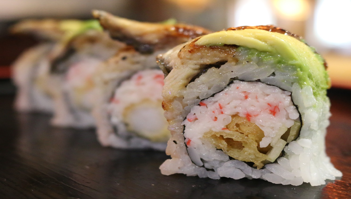 Order Dragonfly Roll food online from Kaze Sushi & Hibachi store, Mesquite on bringmethat.com
