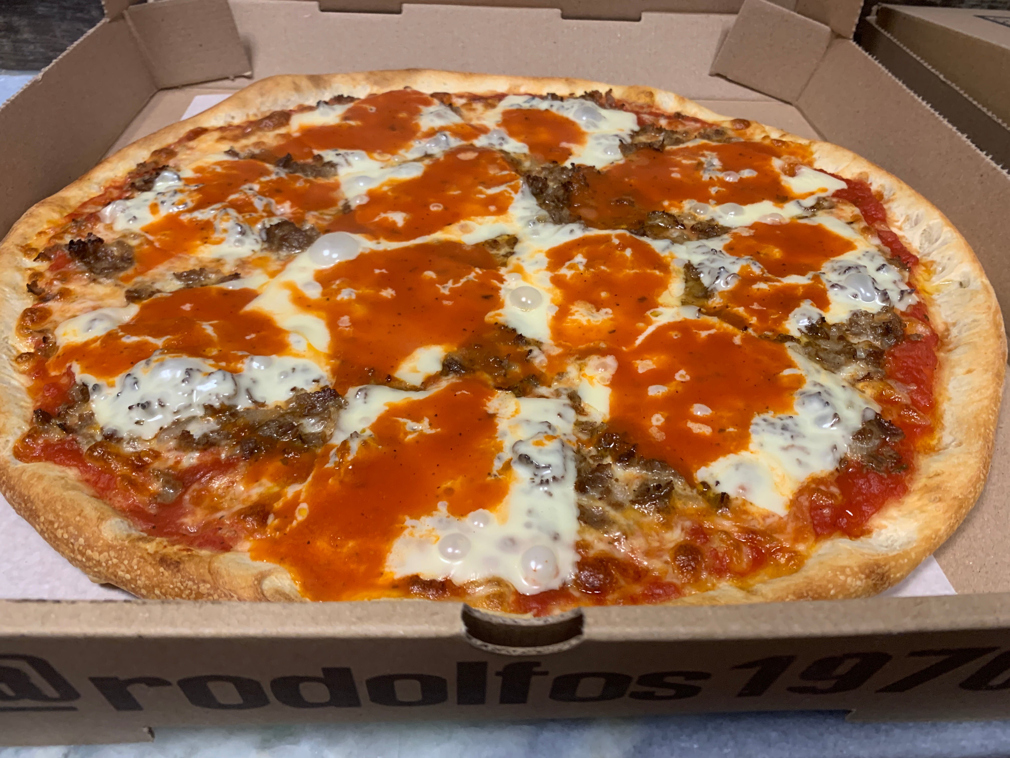 Order Cheese Steak Pizza - Personal food online from Rodolfo Pizzeria store, South Plainfield on bringmethat.com
