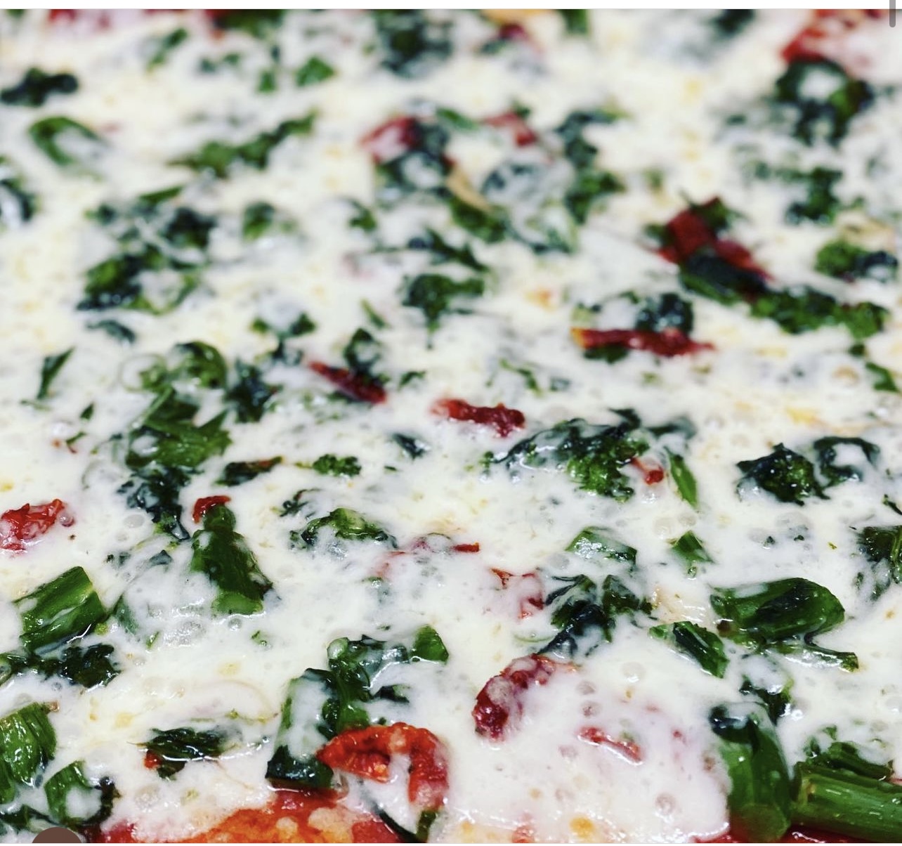 Order Broccoli Rabe Pizza food online from La Bella store, Yonkers on bringmethat.com