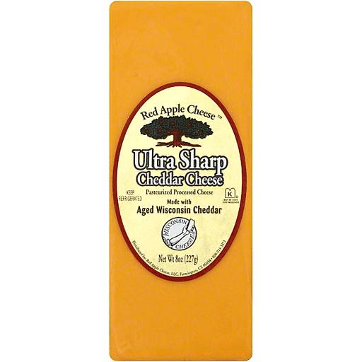 Order Red Apple Ultra Sharp Cheddar 8oz food online from Everyday Needs by Gopuff store, Clovis on bringmethat.com