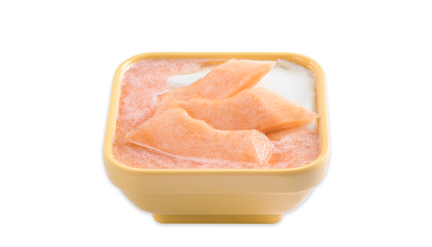 Order T3. Cantaloupe Tofu Pudding food online from Sweethoney Dessert store, Colma on bringmethat.com