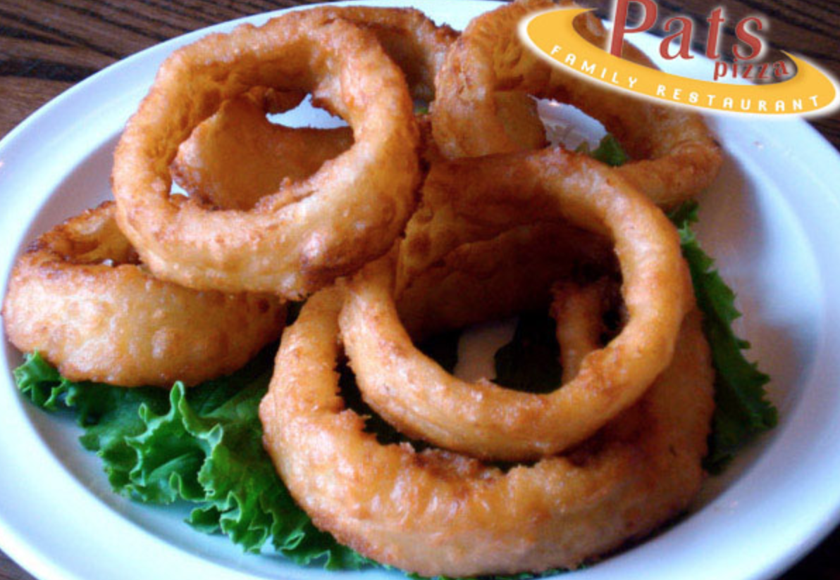 Order Onion Rings food online from Pat Pizza Family Restaurant store, Wilmington on bringmethat.com