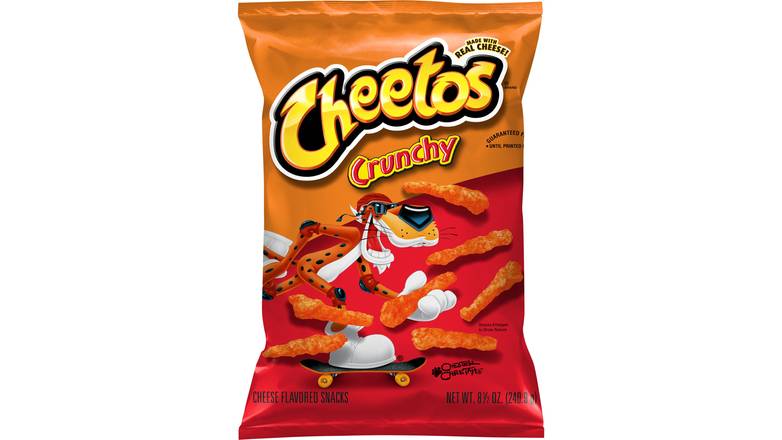 Order Cheetos Crunchy Cheese Flavored Snacks 8.50 oz food online from Valero Food Mart store, Murrayville on bringmethat.com