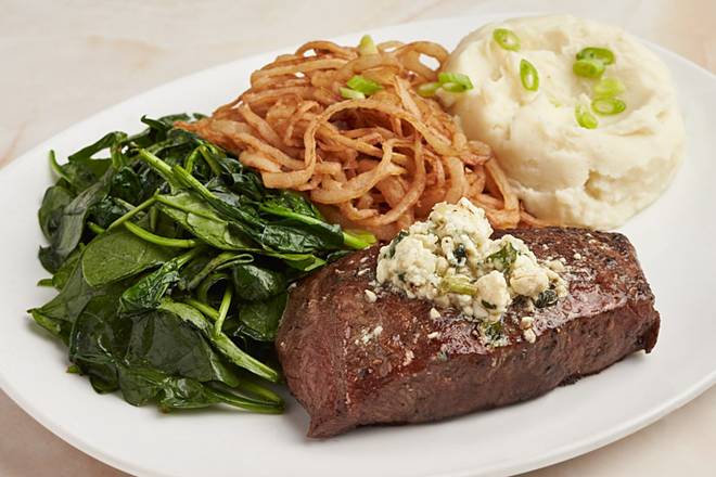 Order Local Flat Iron Steak food online from Silver Diner store, Arlington on bringmethat.com