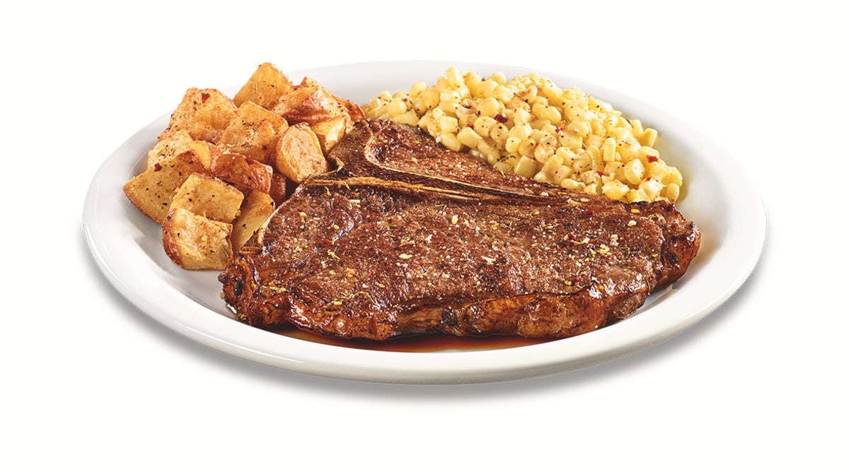 Order T-Bone Steak  food online from Dennys Restaurant store, Houston on bringmethat.com