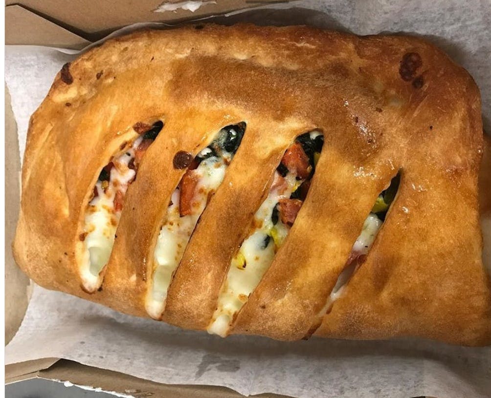 Order Spinach Calzone - Mini food online from Pizza Joes store, Beaver on bringmethat.com