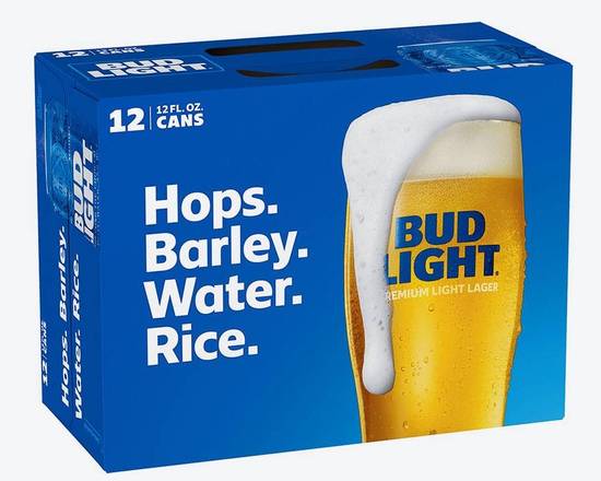 Order Bud Light, 12pk-12oz can beer (4.2% ABV) food online from Olive Market store, Atwater on bringmethat.com