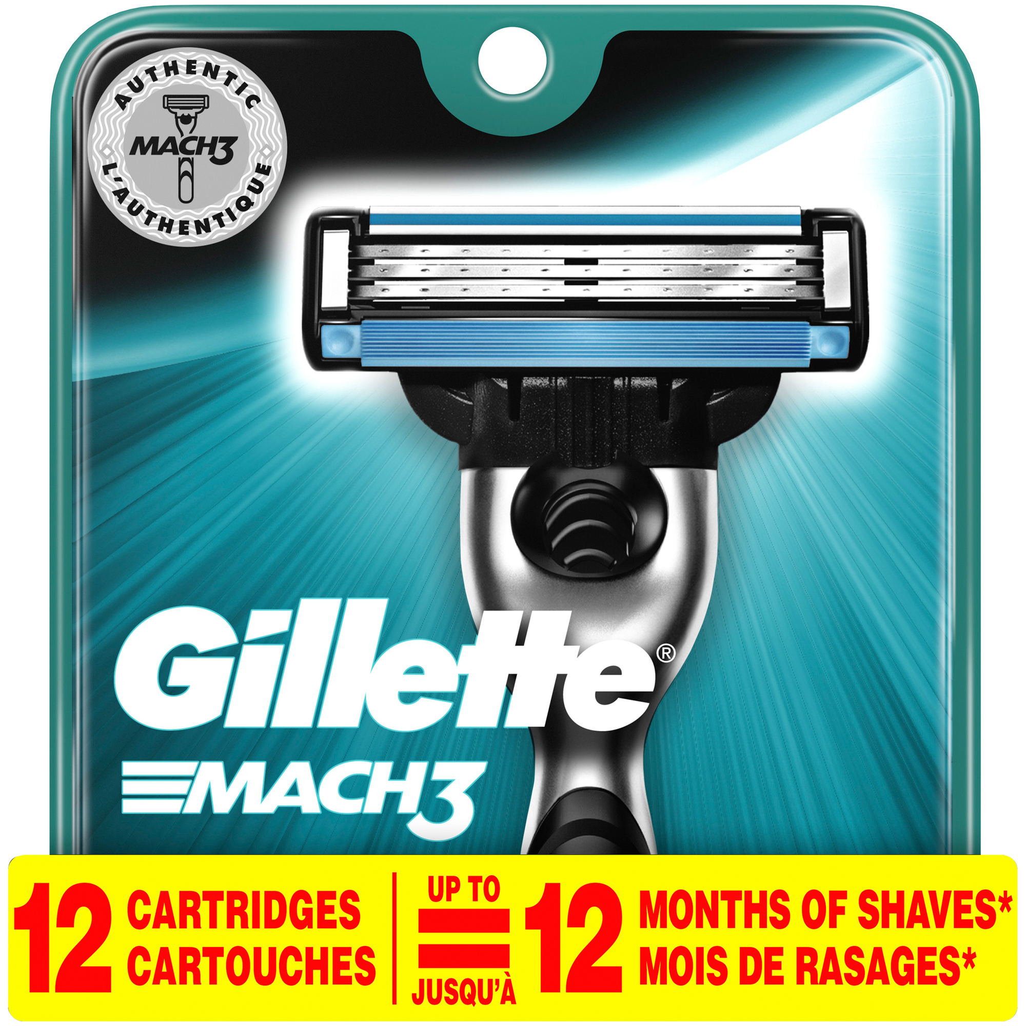 Order Gillette Mach3 Men's Razor Blade Refills - 12 ct food online from Rite Aid store, MILLER PLACE on bringmethat.com