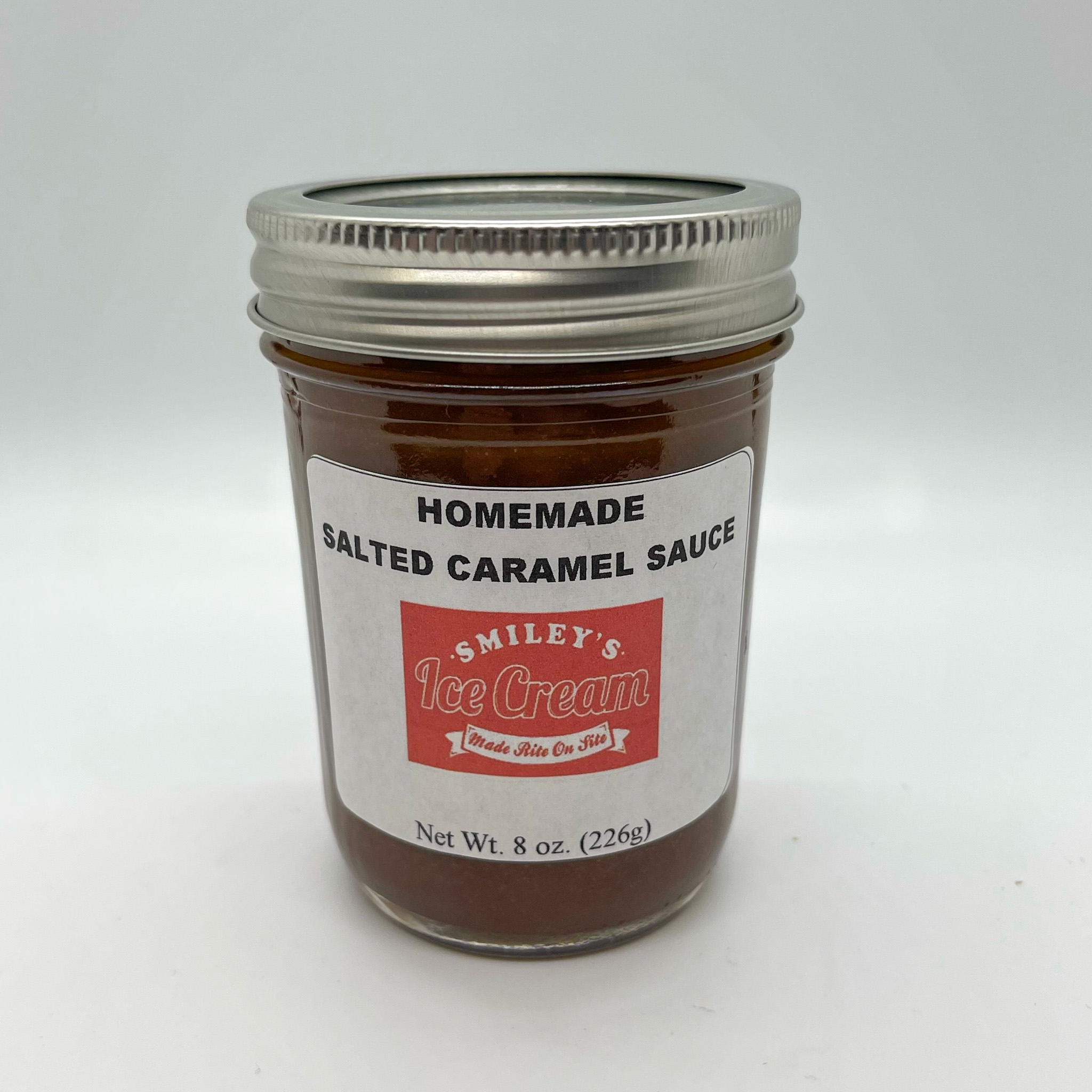 Order Homemade Salted Caramel Sauce (8oz) food online from Smiley Ice Cream store, Bridgewater on bringmethat.com