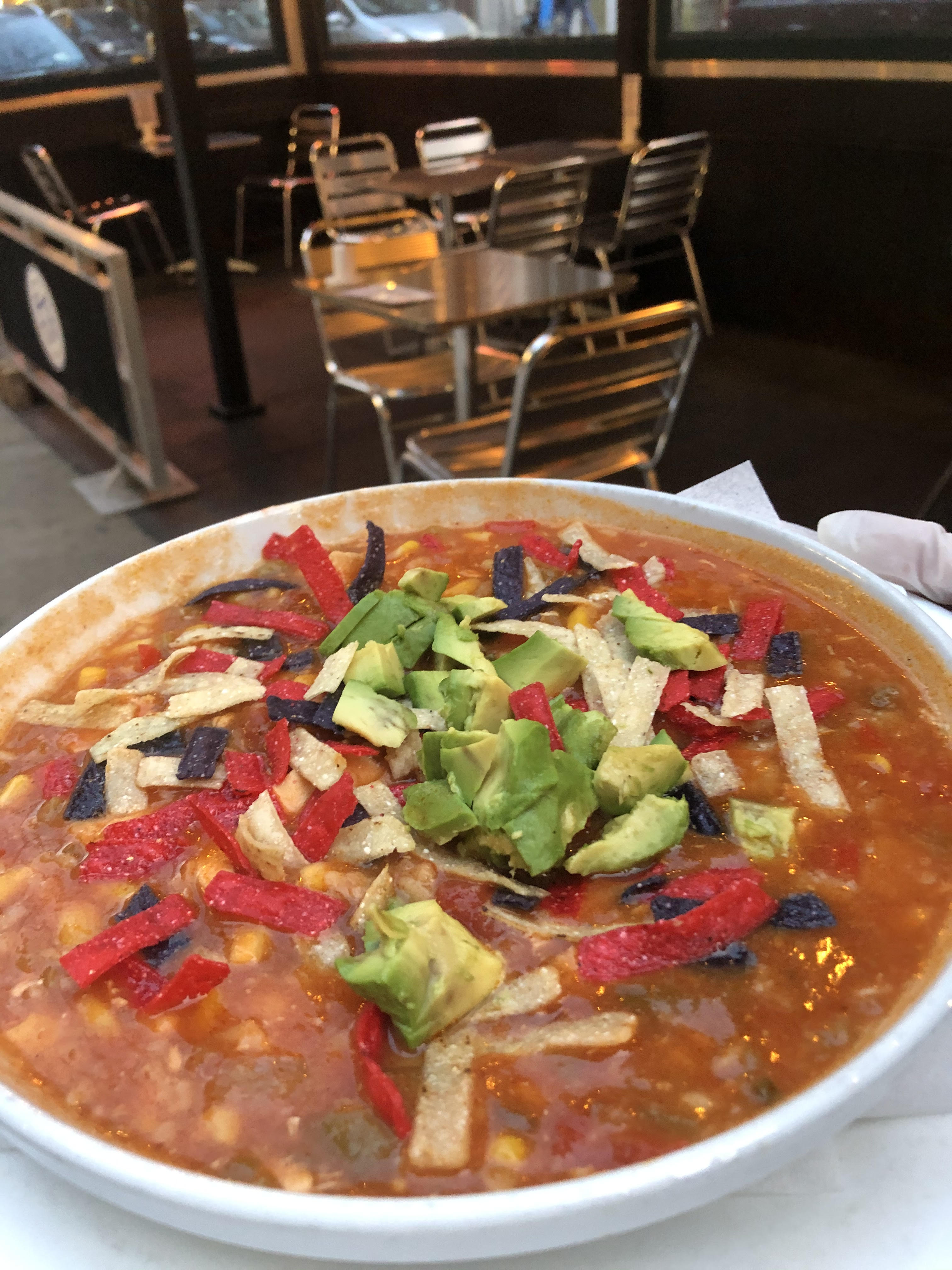 Order Chicken Tortilla Soup food online from Ej Luncheonette store, New York on bringmethat.com
