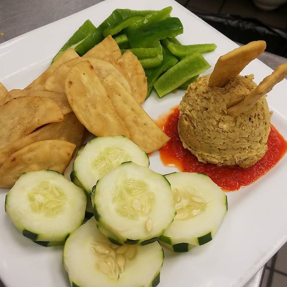 Order Veggie Hummus food online from Saloon 151 store, West Chester on bringmethat.com