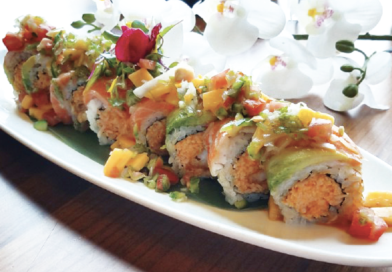 Order Island Roll food online from Tenno Sushi store, Los Angeles on bringmethat.com