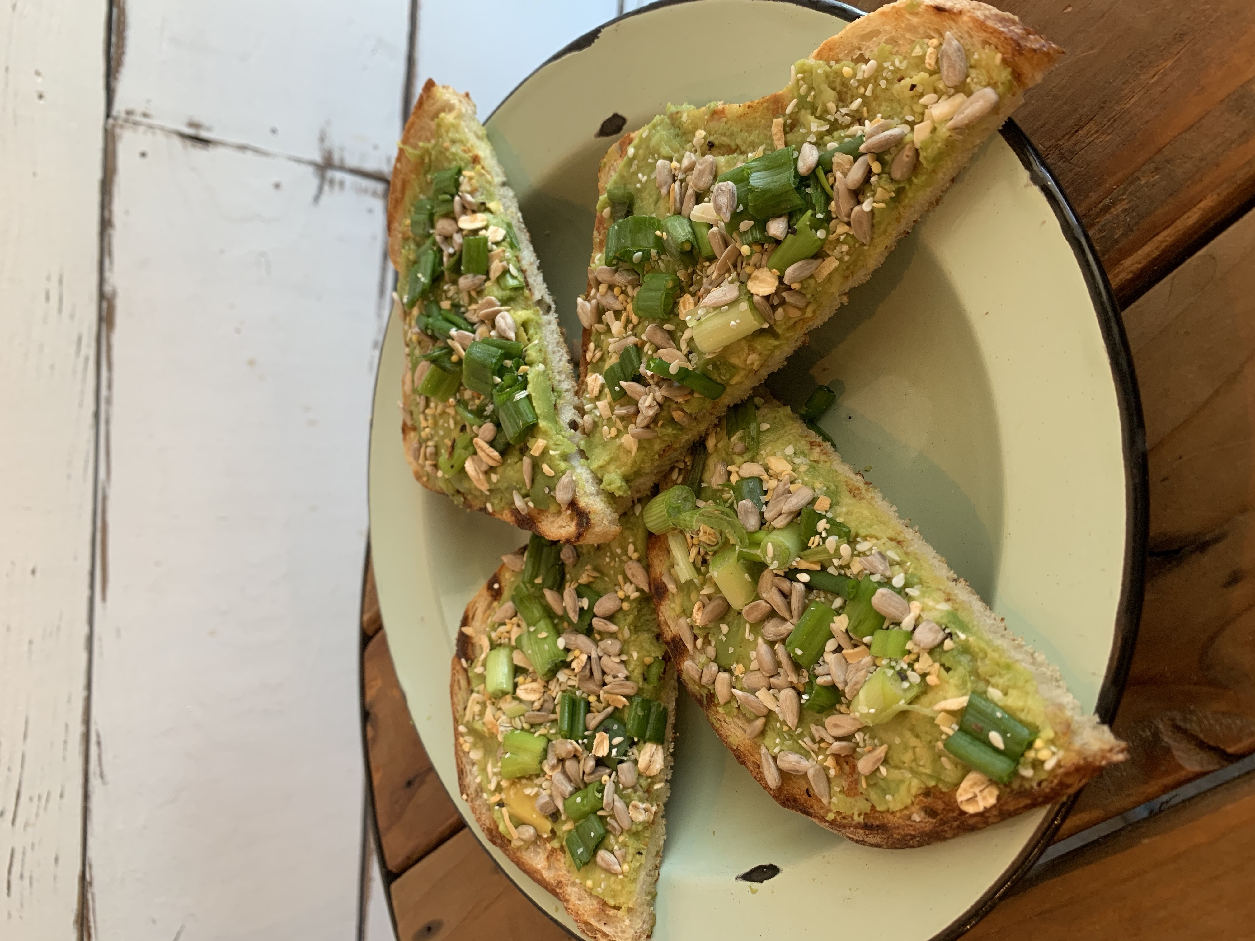 Order Green Onion Avocado Toast food online from Great Harvest Bread Co. store, Ogden on bringmethat.com