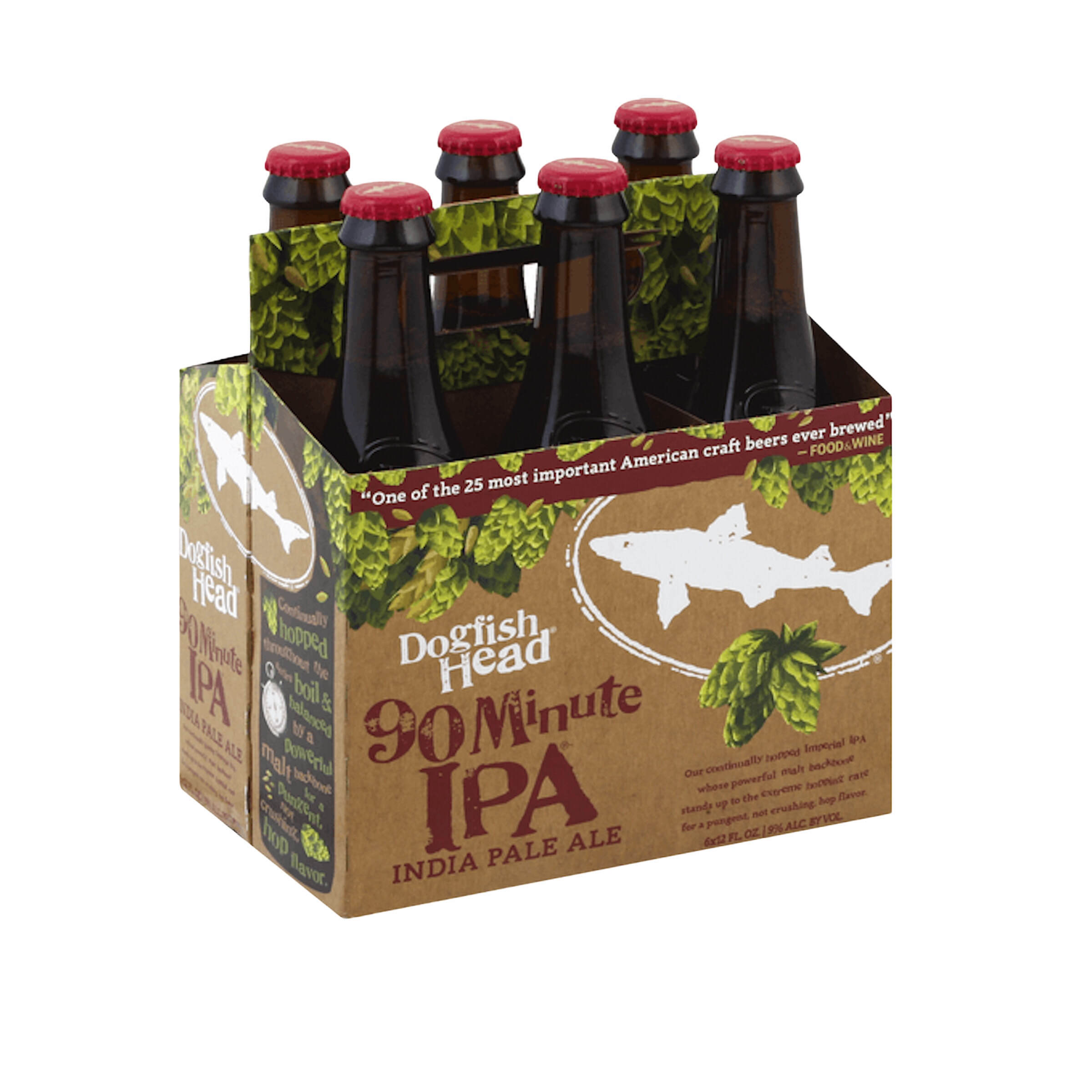 Order Dogfish 90 Minute IPA Beer 6 Pack Bottle food online from Mirage Wine & Liquor store, Palm Springs on bringmethat.com