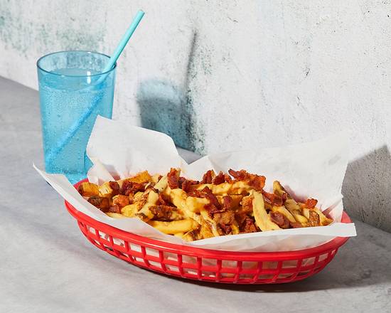 Order Bacon Cheese Fries food online from Grilled & Cheesy store, Long Beach on bringmethat.com