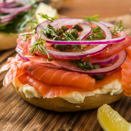 Order Lox Sandwich food online from Bagelicious Café store, Ventura on bringmethat.com
