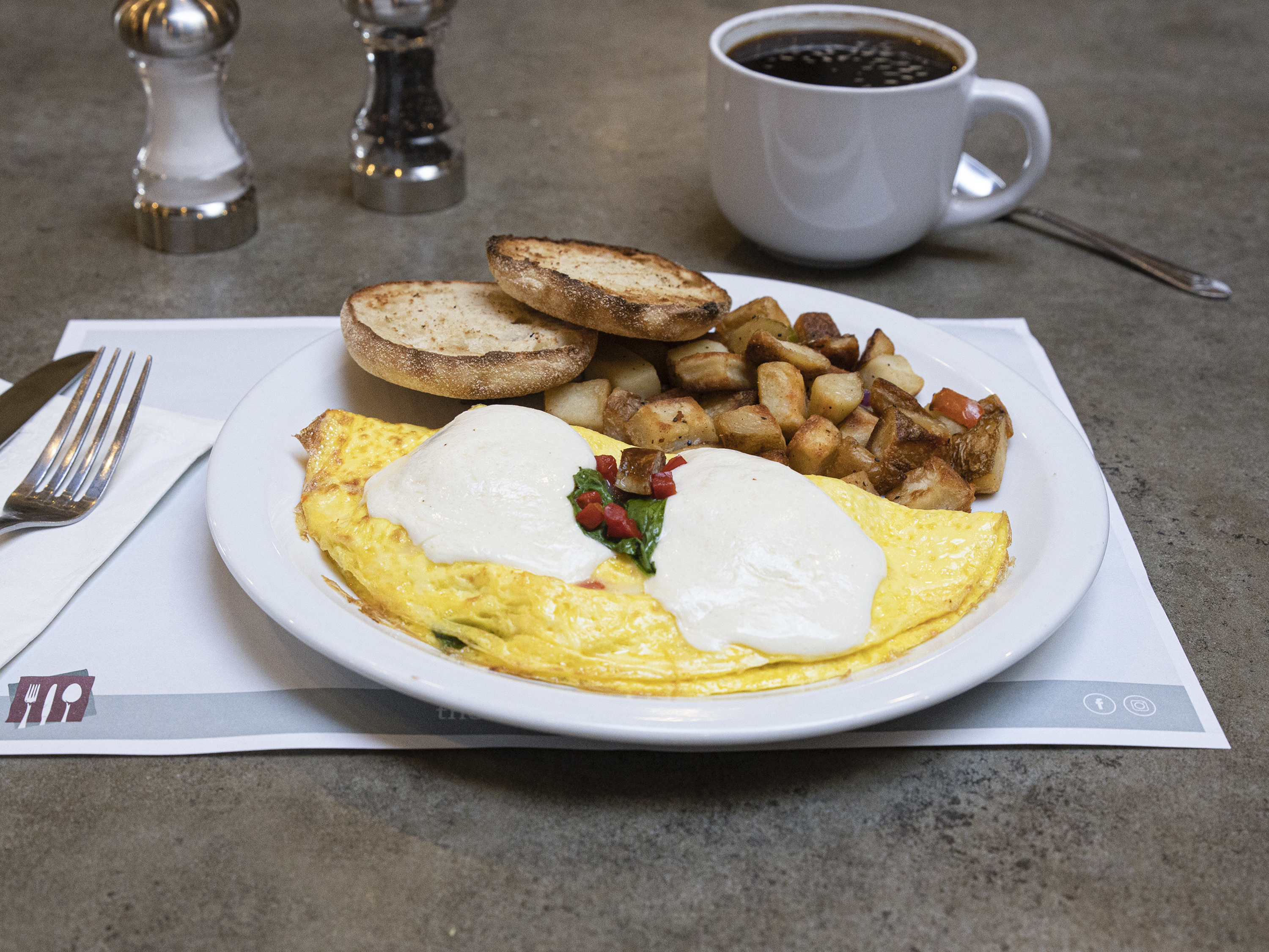 Order Tuscany Omelet food online from Turning Point of Princeton store, Lawrence Township on bringmethat.com