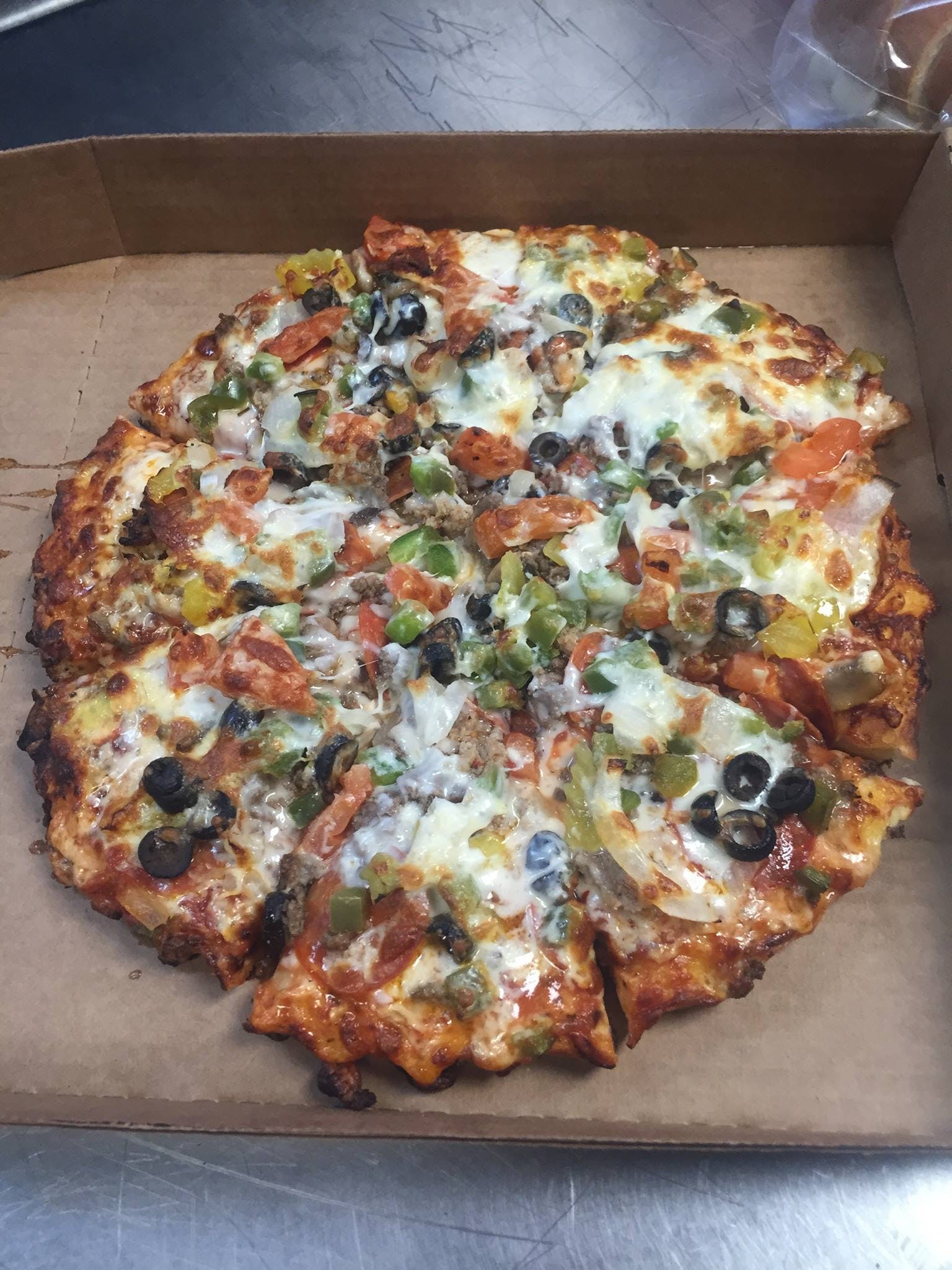 Order Supreme Pizza - 12'' (8 Slices) food online from Pasta Jack's store, Bryant on bringmethat.com