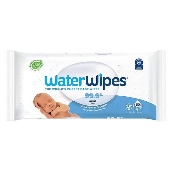 Order WaterWipes® Biodegradable 60-Count Baby Wipes food online from Bed Bath &Amp; Beyond store, Hillsborough County on bringmethat.com