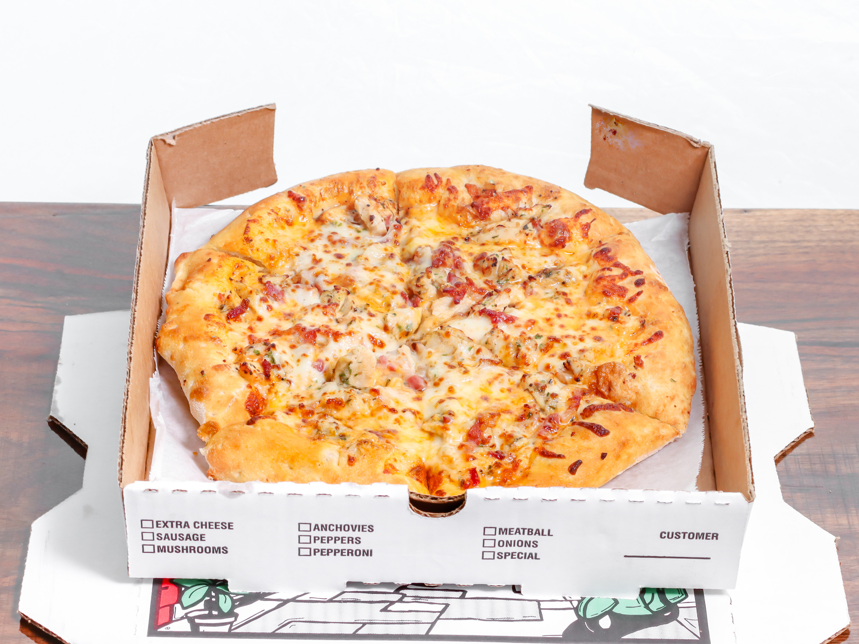 Order Spicy Ranch Buffalo Chicken Pizza food online from Shelby Pizza store, Mckinney on bringmethat.com