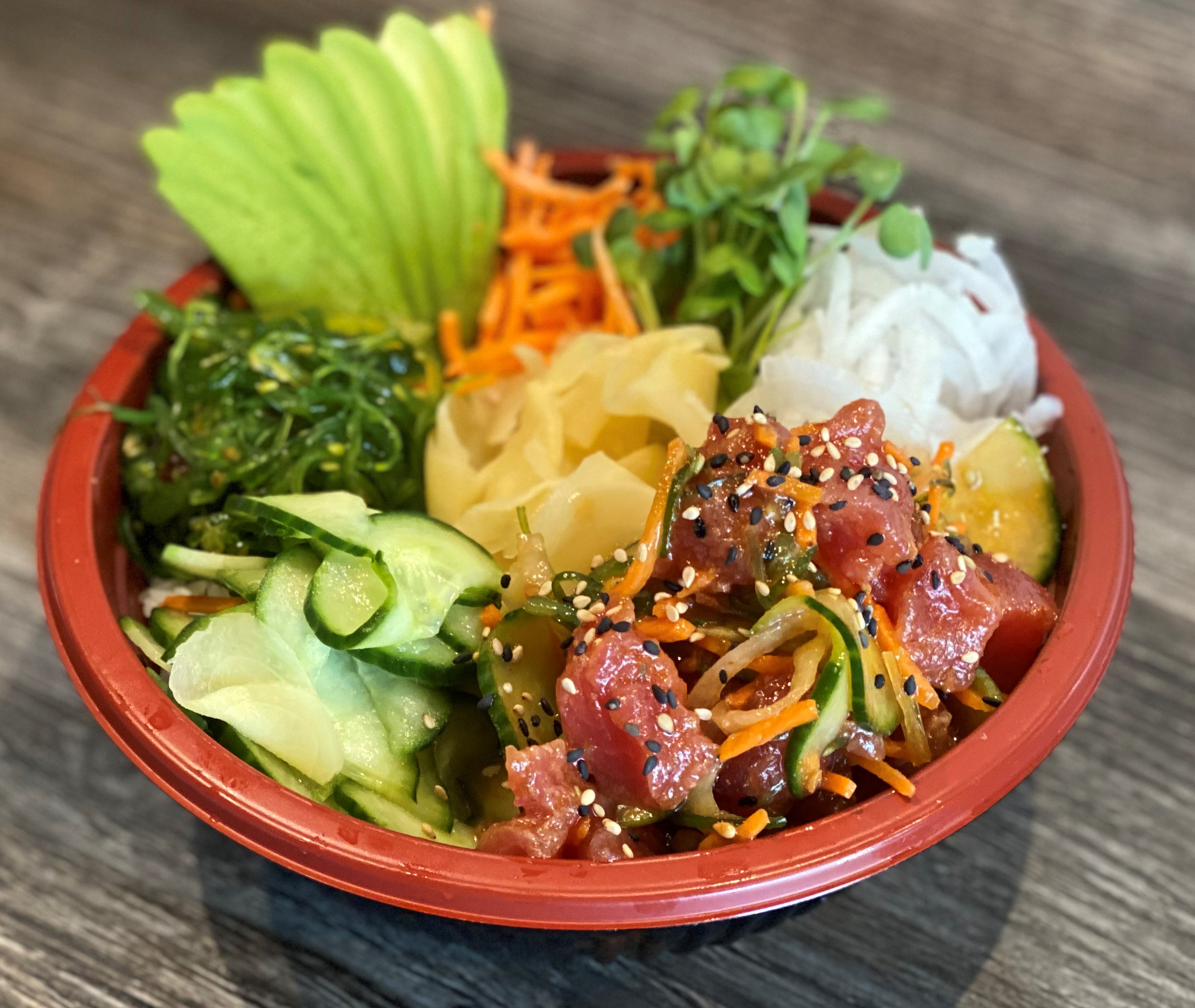 Order Tuna Poke Donburi food online from Sushi Confidential store, Campbell on bringmethat.com
