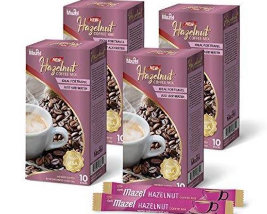 Order Café Mazel Hazelnut Coffee Mix Sticks (10 pk) food online from Temple Beauty Supply store, South Gate on bringmethat.com