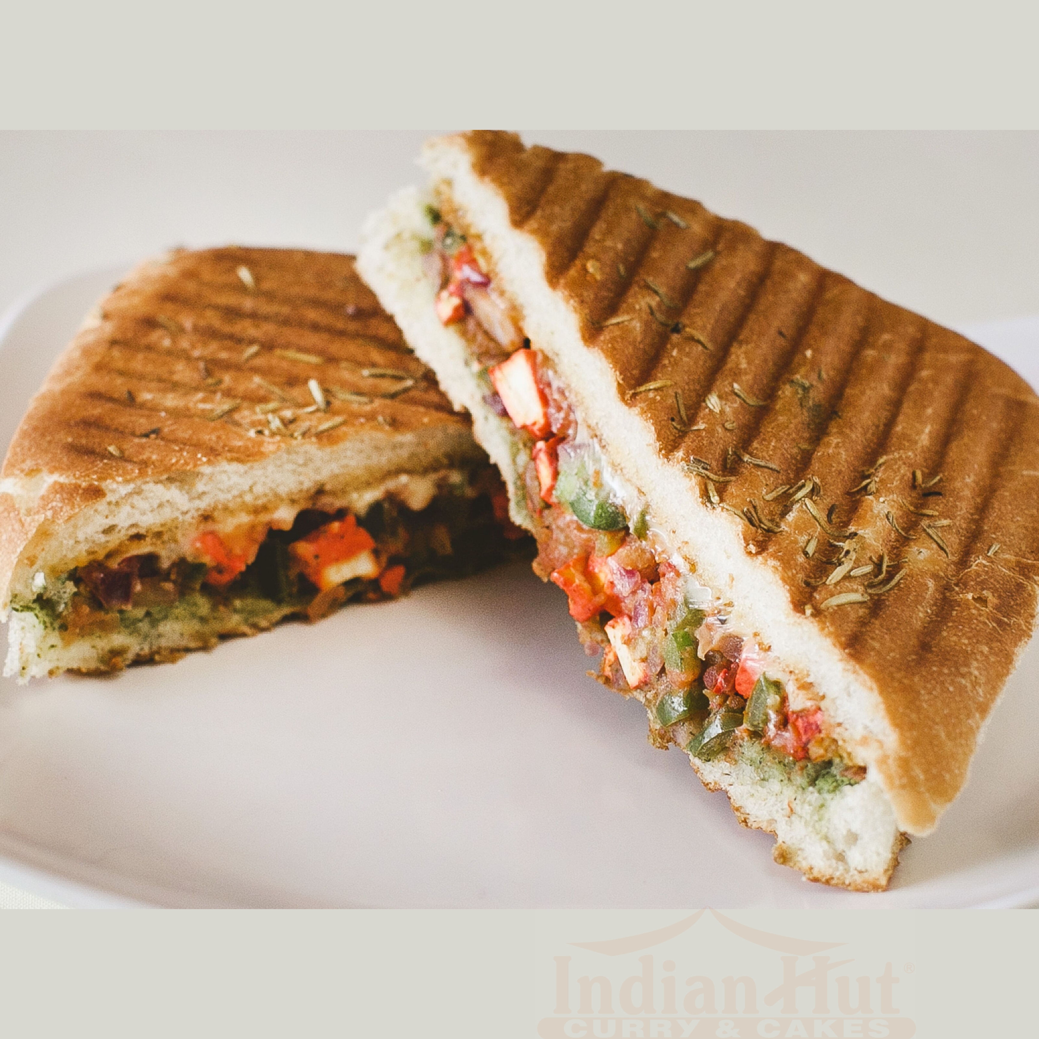 Order P3 Paneer Tikka Panini food online from Indian Hut Lawrenceville store, Lawrence Township on bringmethat.com