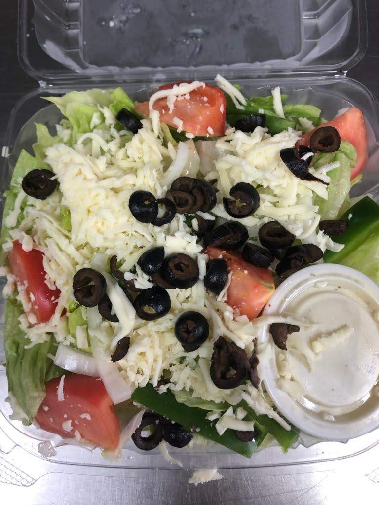 Order Garden Salad food online from Mr. Pizza and The Burrito Joint store, Ann Arbor on bringmethat.com