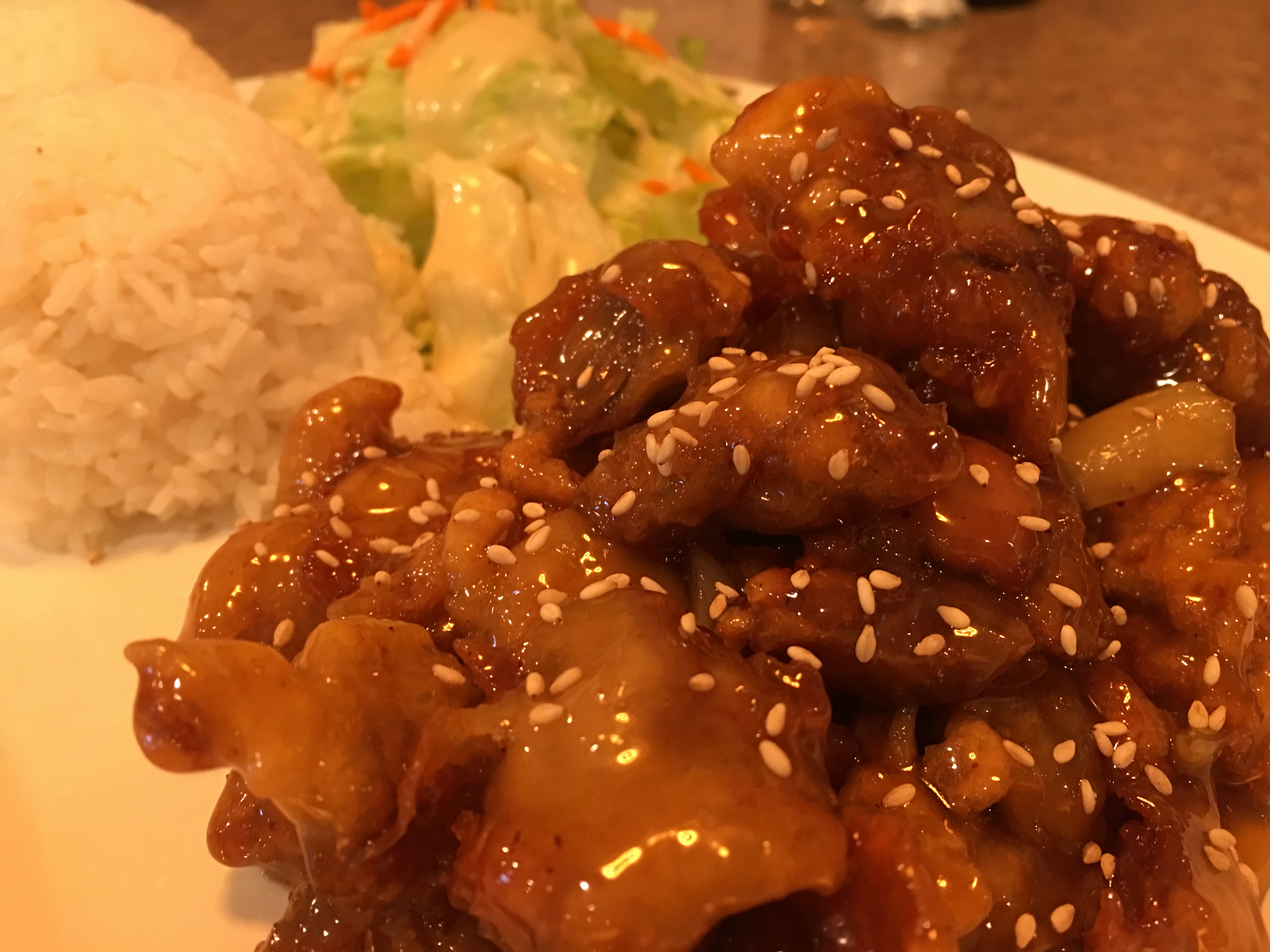 Order Sesame Chicken Wok food online from Misora Teriyaki Sushi & Wok store, Lynnwood on bringmethat.com