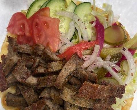 Order Lamb Shawarma Wrap food online from Halah New York Gyro Cart store, Jersey City on bringmethat.com