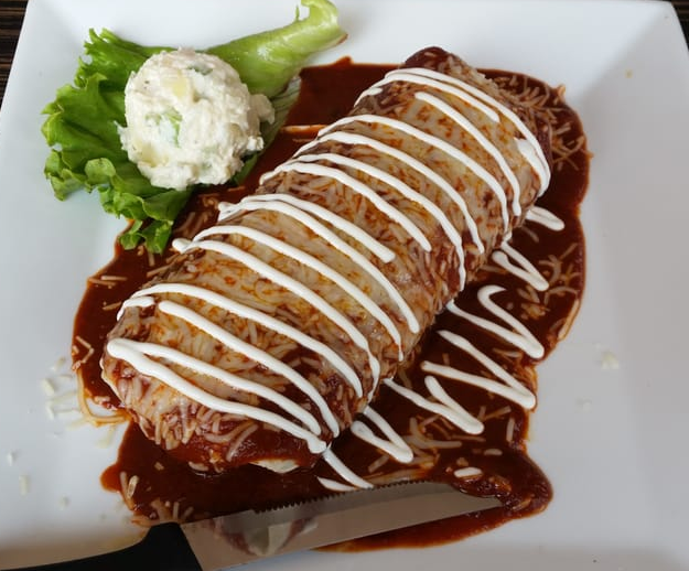 Order Wet Burrito de Camaron food online from Mi Pueblo Mexican Grill store, Oxnard on bringmethat.com