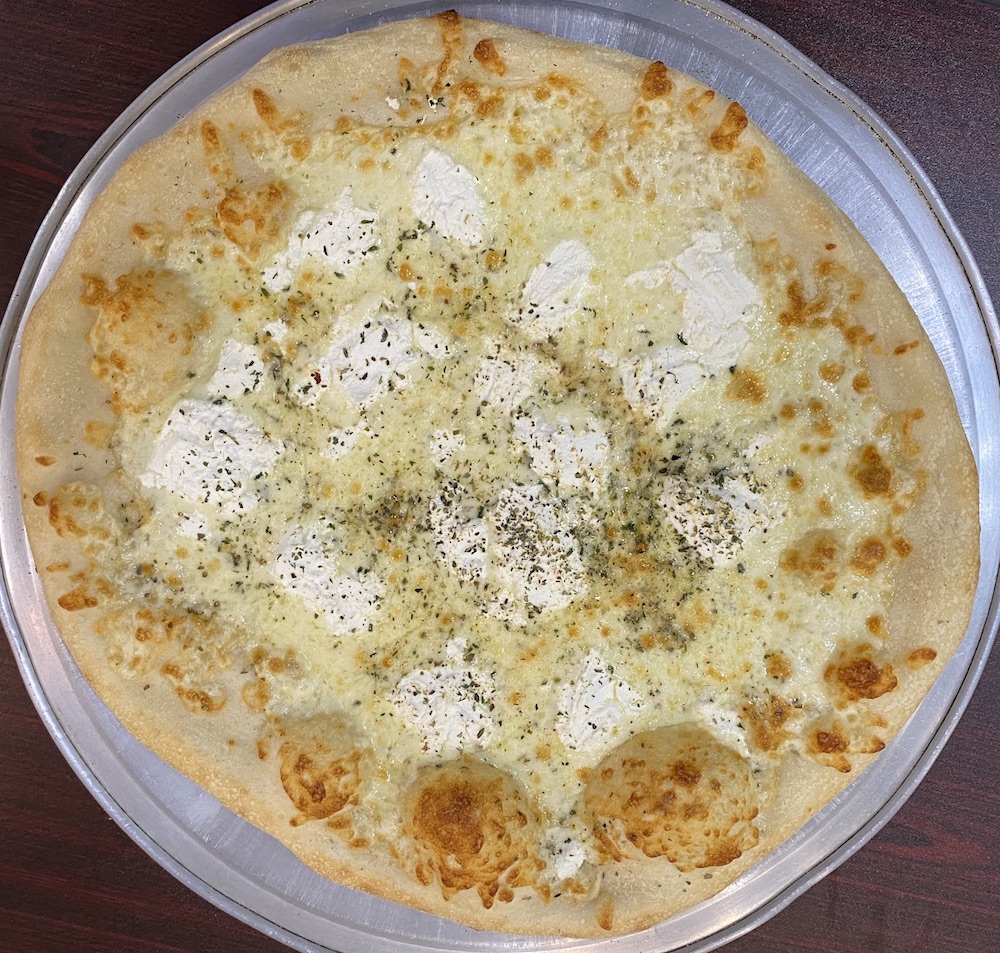 Order White Specialty Pizza (18" XL) food online from Heavenly Crust Pizza store, North Richland Hills on bringmethat.com