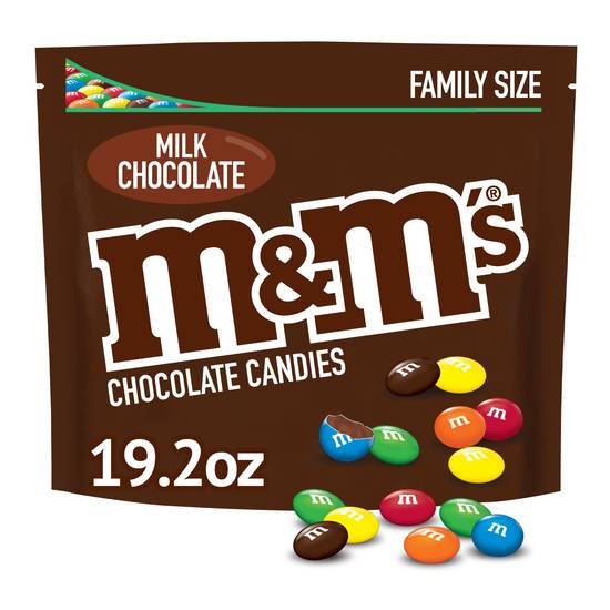 Order M&M'S Milk Chocolate Candy, Family Size, 19.2 oz Bag food online from CVS store, BRYAN on bringmethat.com